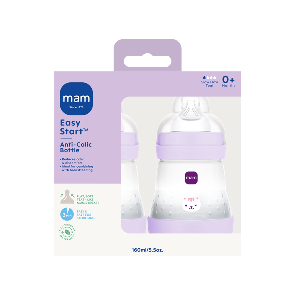 MAM Easy Start Anti-Colic 160ml 2p Pink