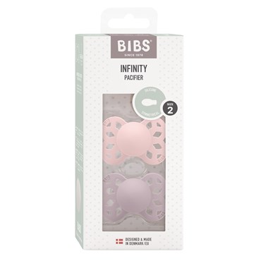 BIBS Infinity 2-pak Blossom/Dusky Lilac Size 2