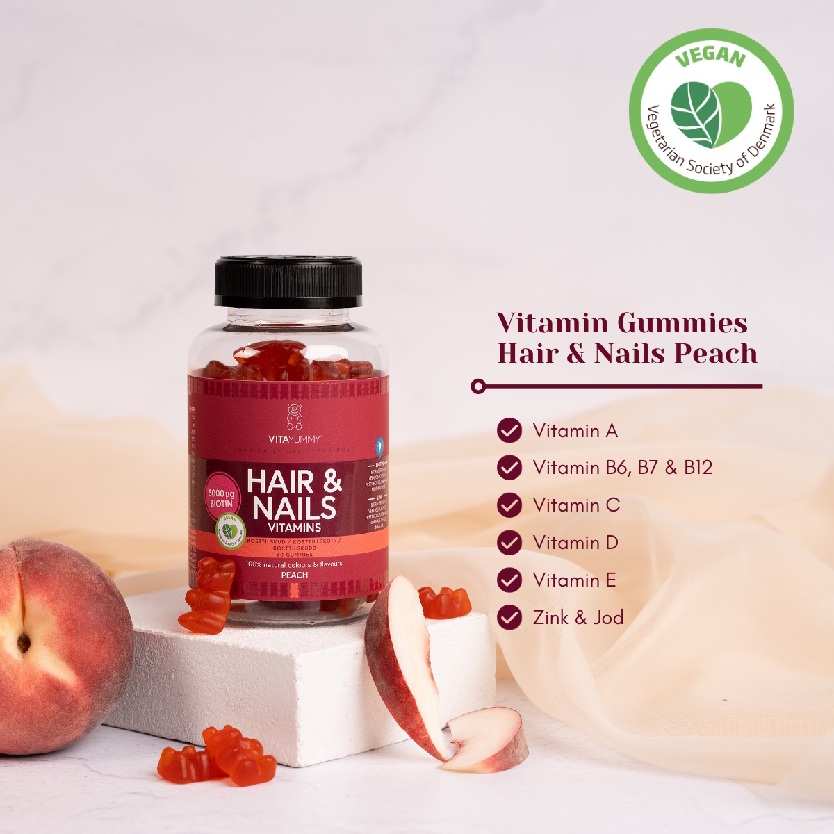 VitaYummy Hair & Nails, Peach