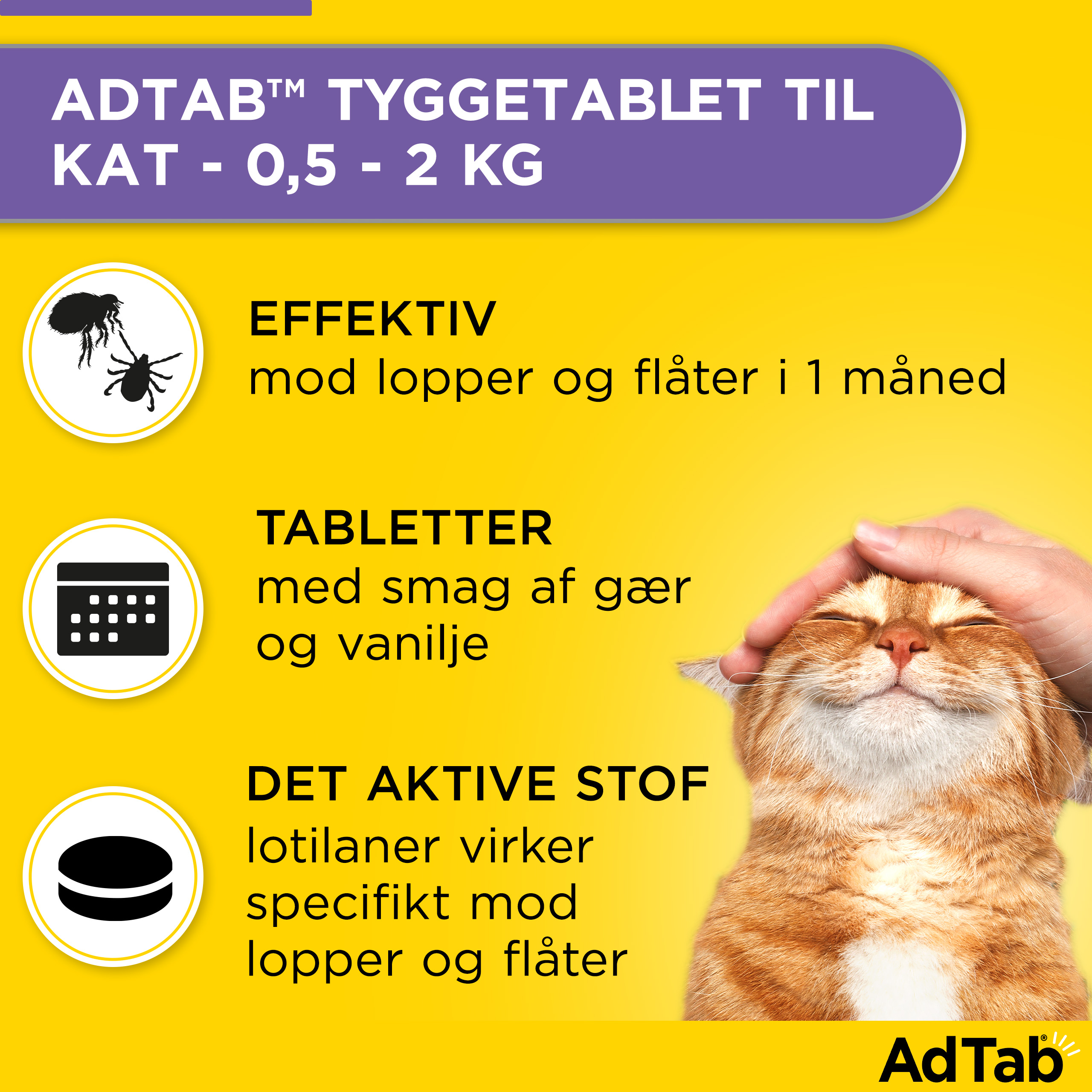 AdTab til katte 0.5-2.0 kg