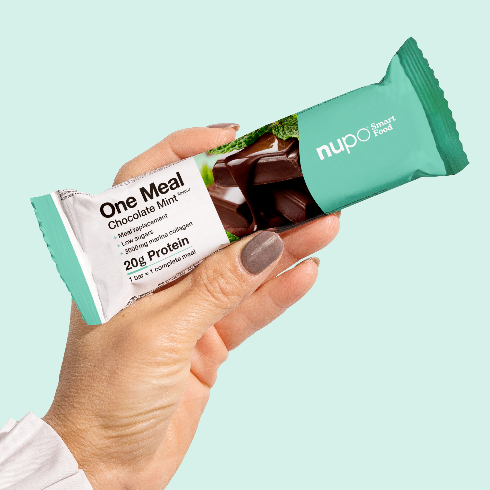 Nupo One Meal Bar Chocolate/Mint+Collagen