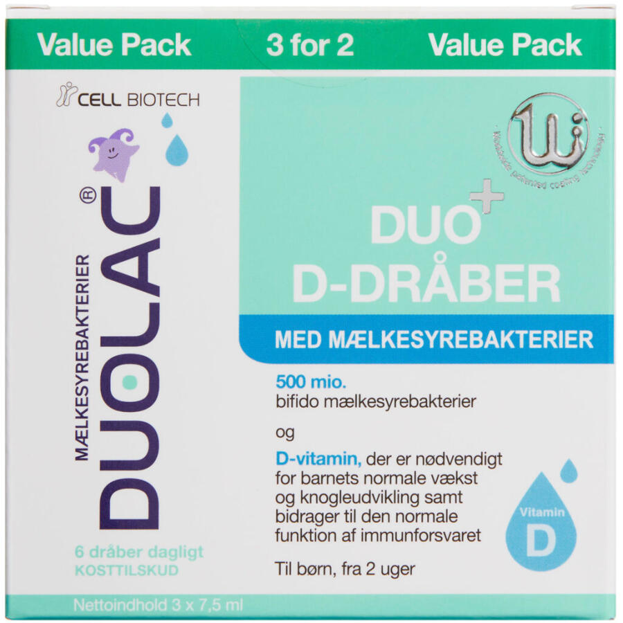 Duolac Duo+ D-dråber Kampagnepakke