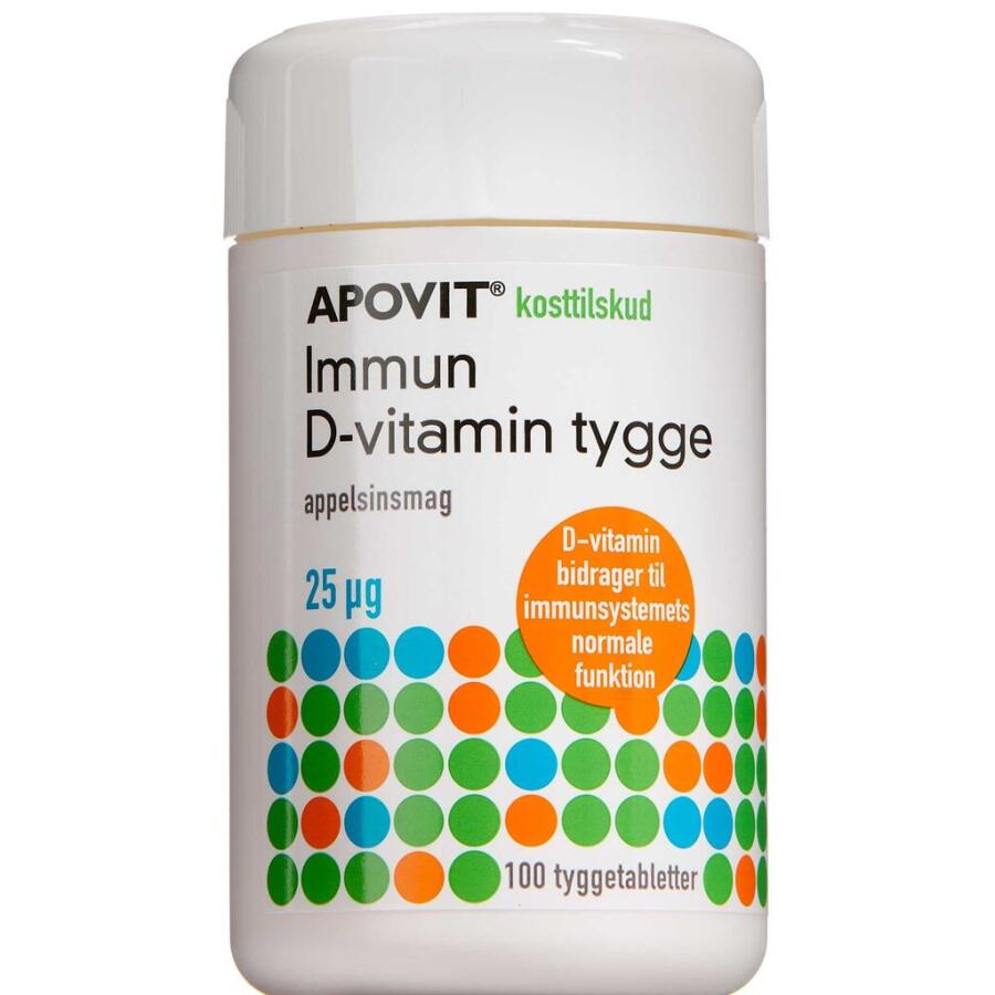 APOVIT Immun D-Vitamin 25 µg Tygge