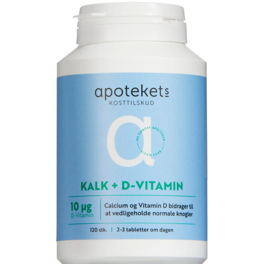 Apotekets Kalk og D-vitamin 10 µg