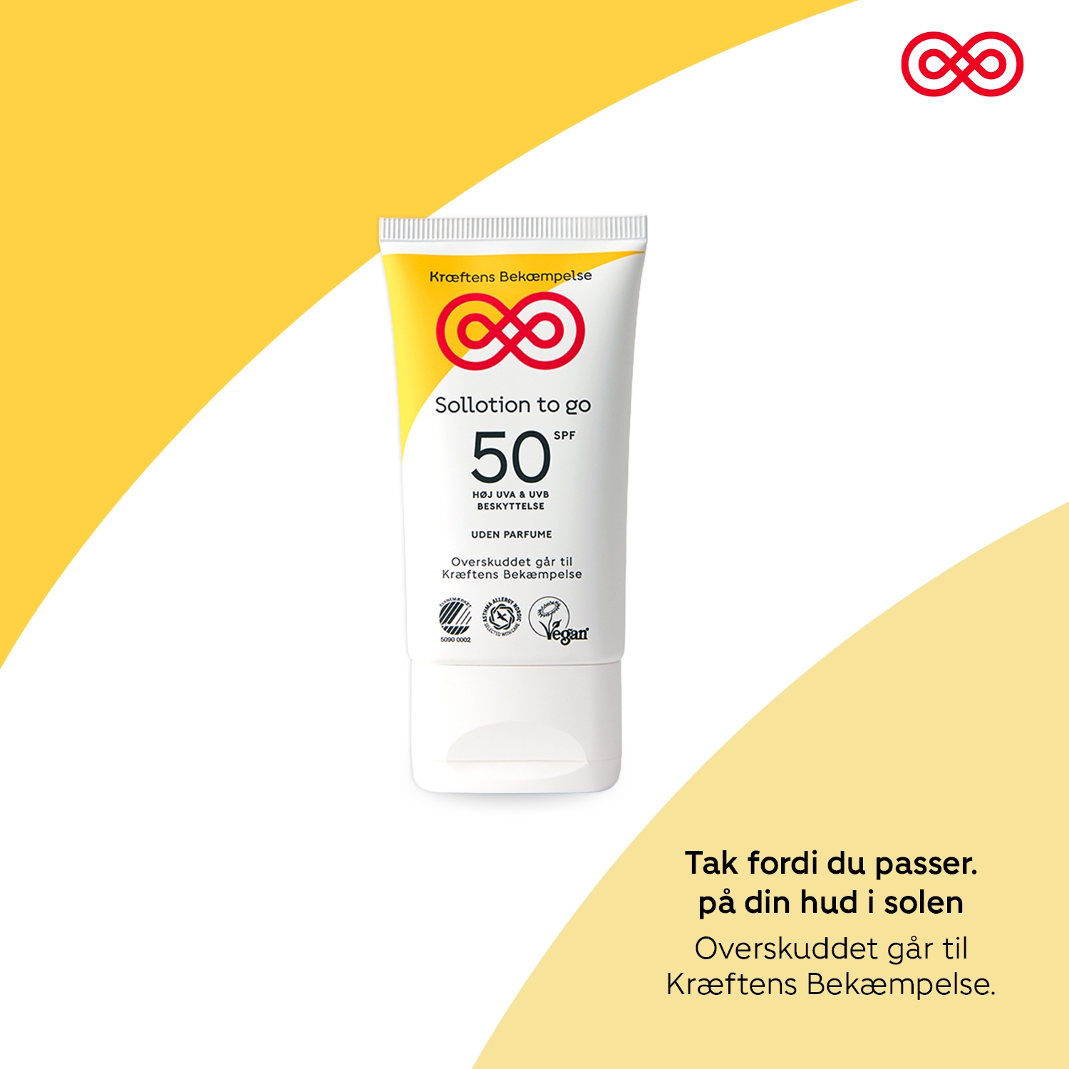 Kræftens Bekæmpelse Sollotion SPF 50 To Go
