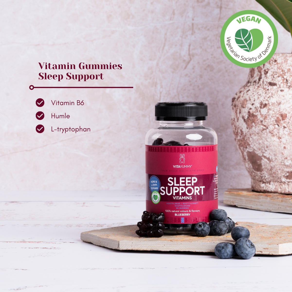 VitaYummy Sleep Support, Blueberry