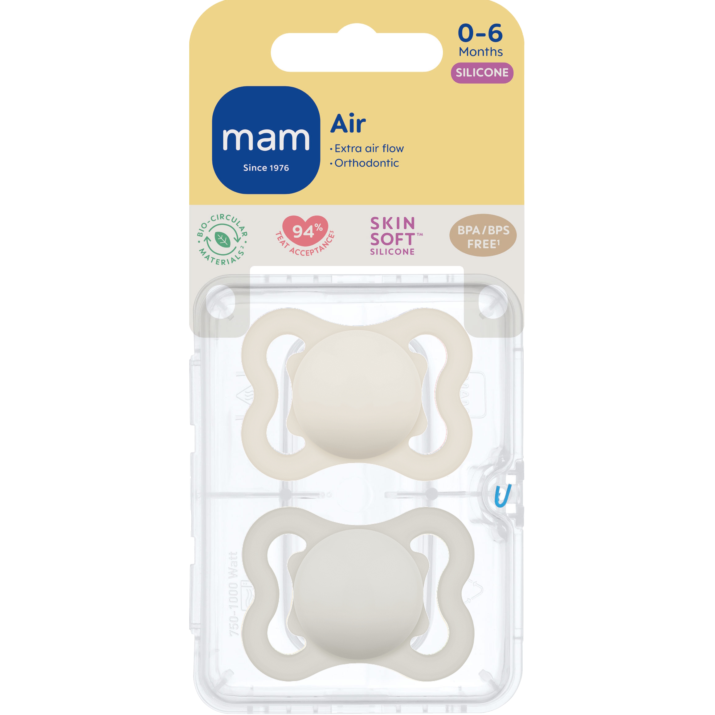 MAM Air Silk 0-6m 2p Box V Neutral