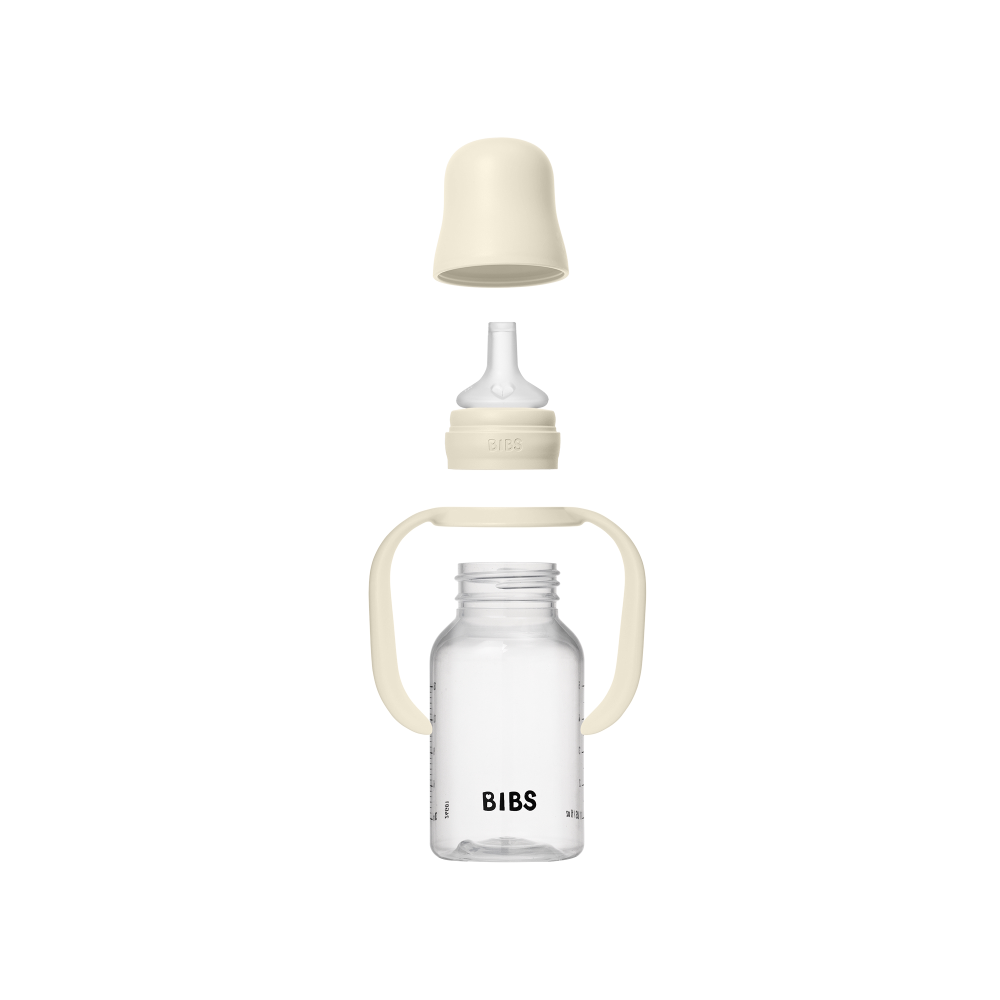 BIBS Baby Sippy Bottle Spout Silicone 1 pack 150 ml Ivory
