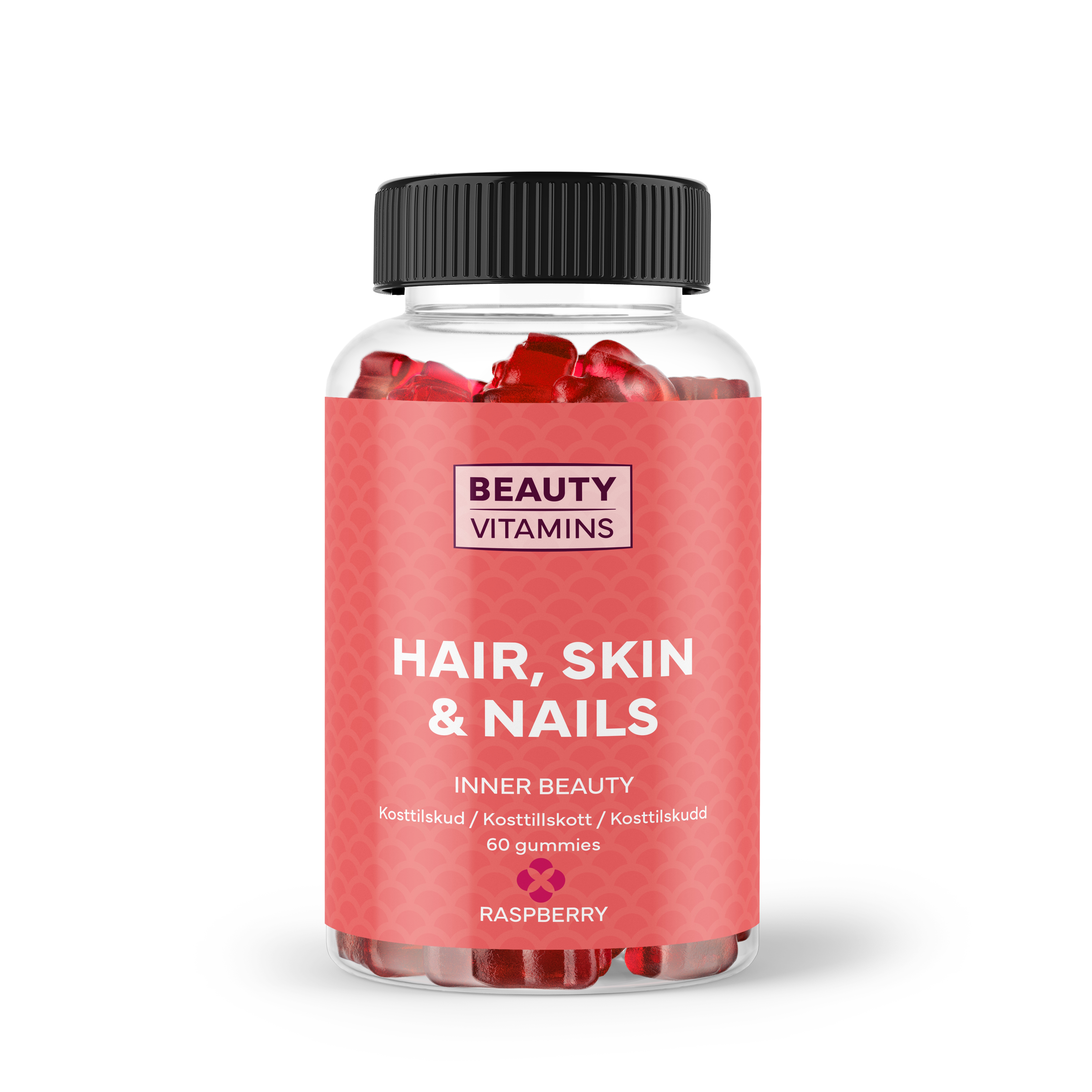 Beauty Vitamins Hair Skin & Nails (Raspberry) - 60 stk.