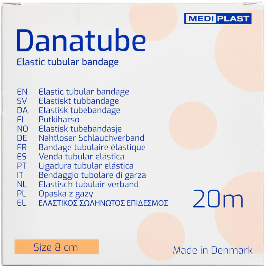 Mediq Danmark Danatube Rørbandage 8cm X 20m