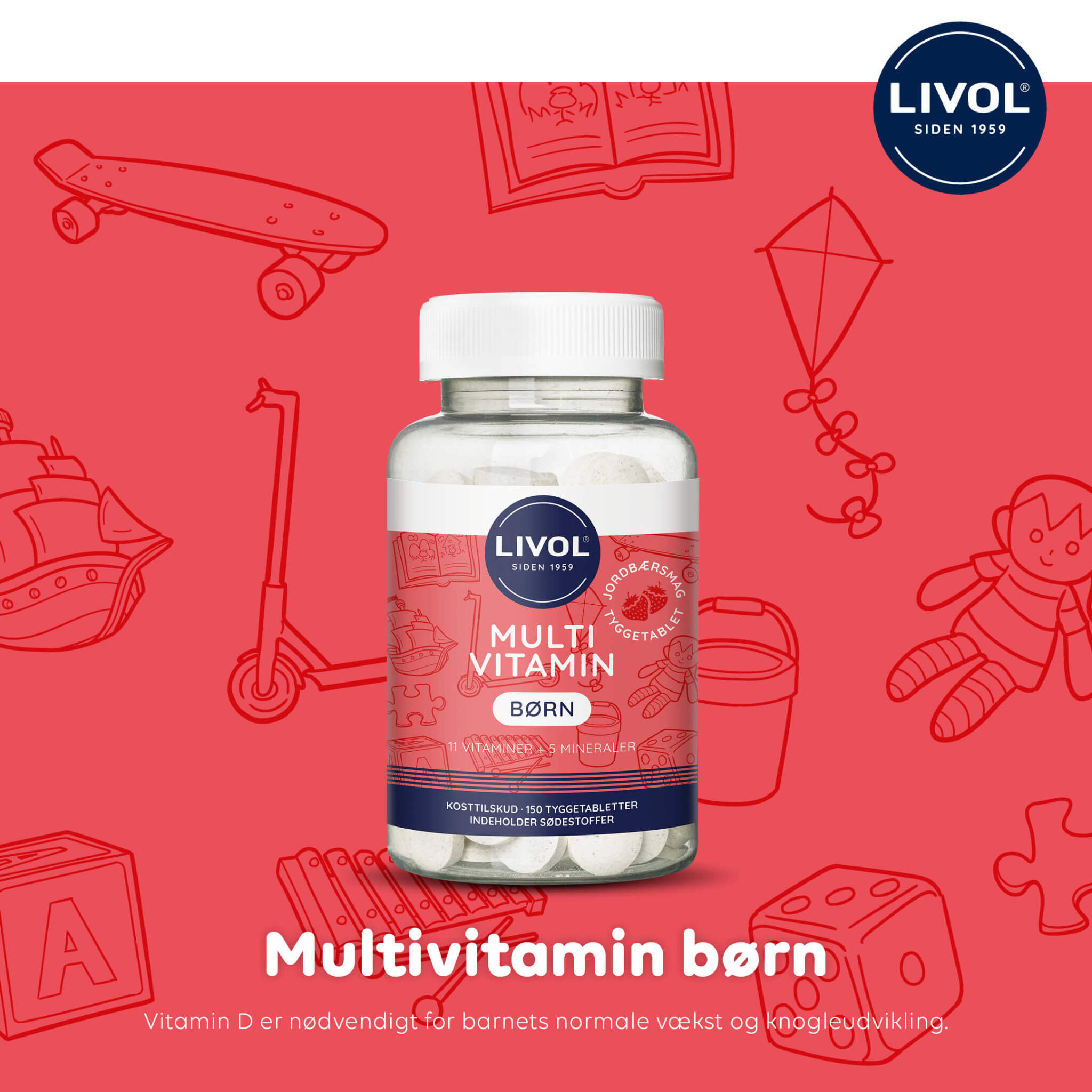 Livol Multi Vitamin Børn Jordbærsmag