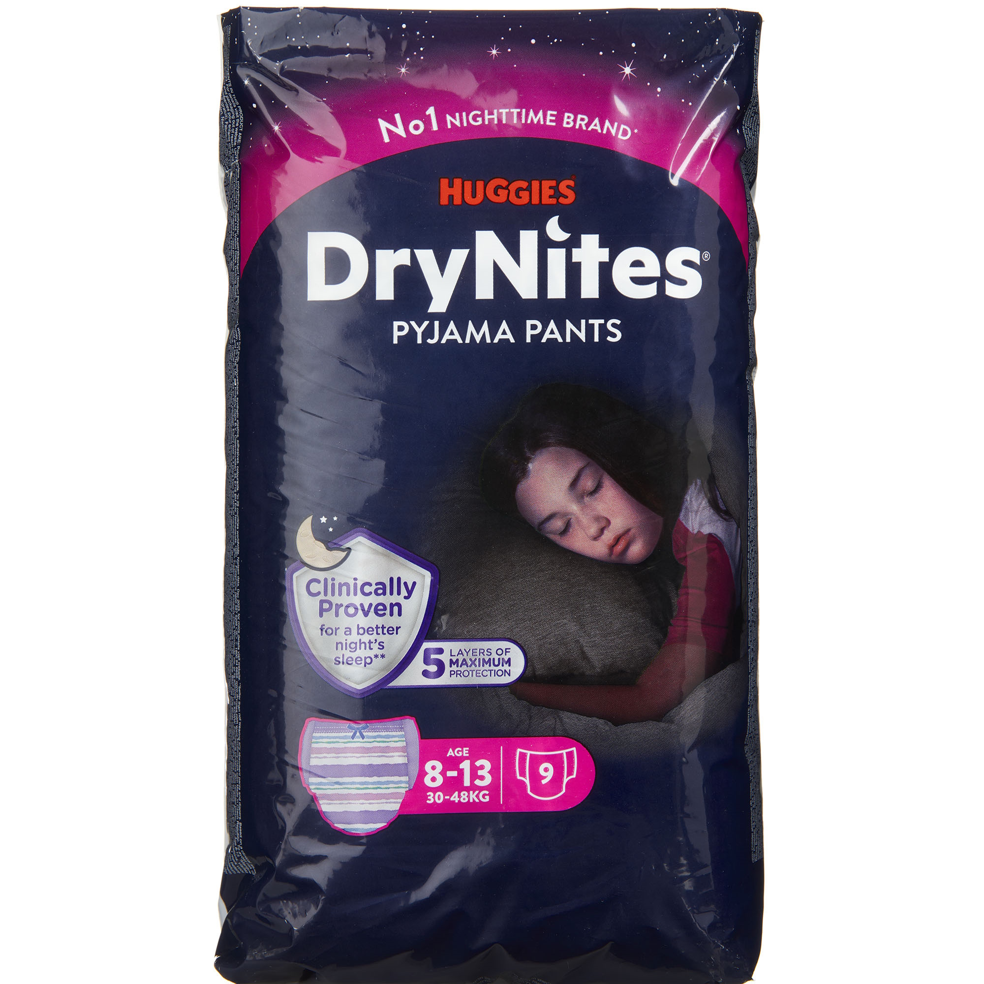 DryNites Pyjama Pants Girl 8-13 År