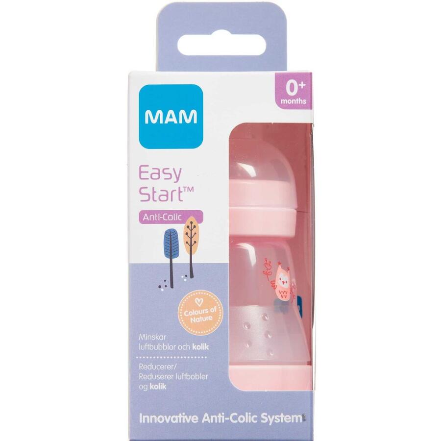 MAM Anti-Colic Sutteflaske Pink 160 ml