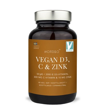 NORDBO Vegan D3, C-vitamin & Zink