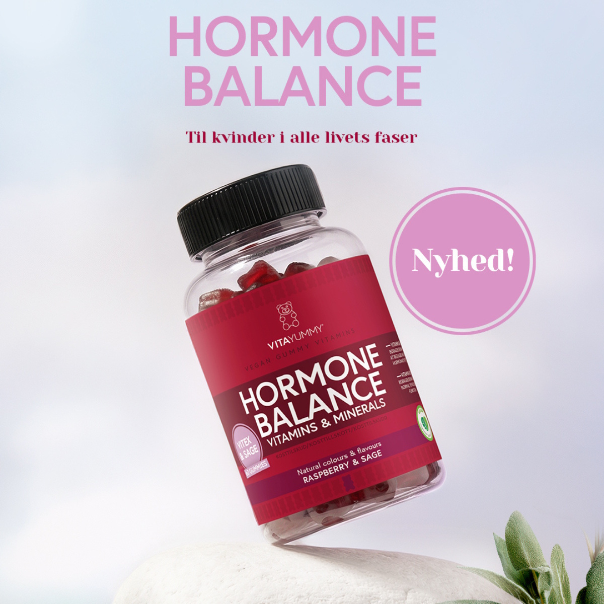 VitaYummy Hormone Balance (Raspberry & Sage) - 60 stk.