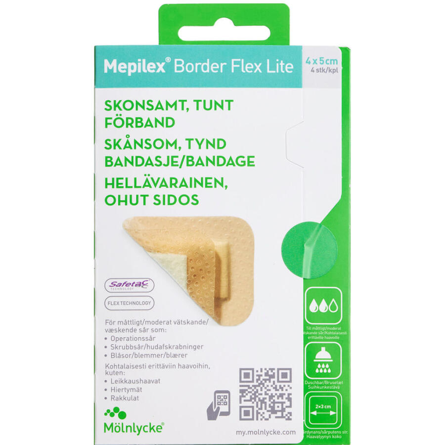 Mepilex Border Flex Lite 4 x 5 cm