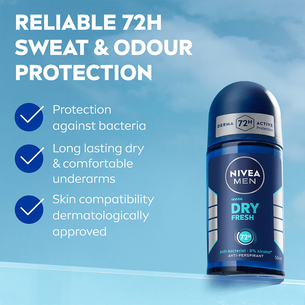 NIVEA Dry Fresh Male Roll on