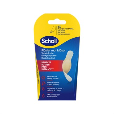 Scholl Blister Plasters Toes 6 pcs