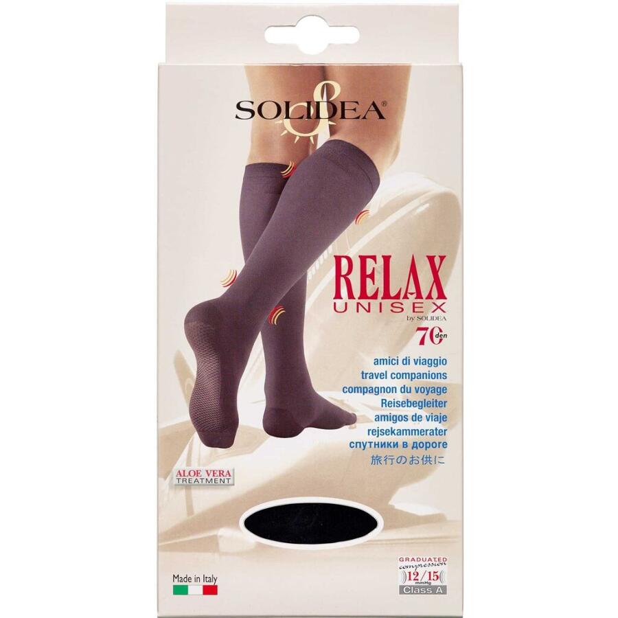 Solidea Knæ Relax Unisex 70 Sort X-Large