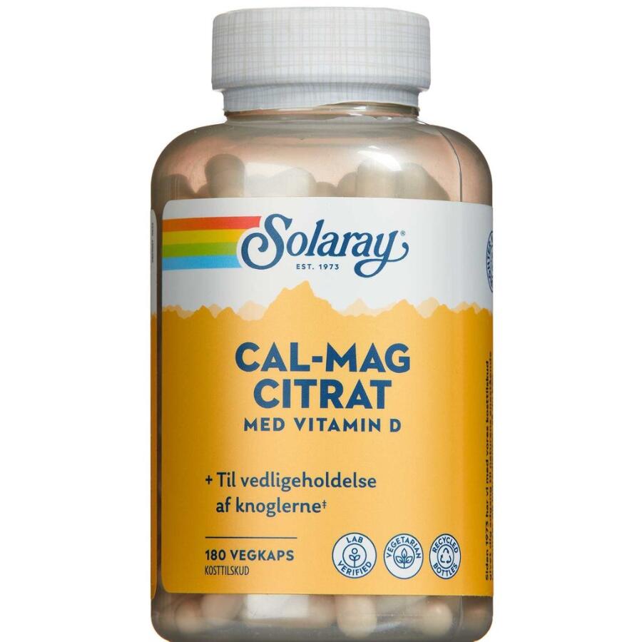 Solaray Cal-Mag Citrat + D-Vitamin