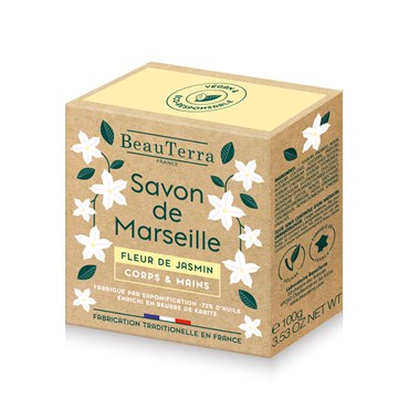 BeauTerra Marseille Solid Soap - Jasmine Flower