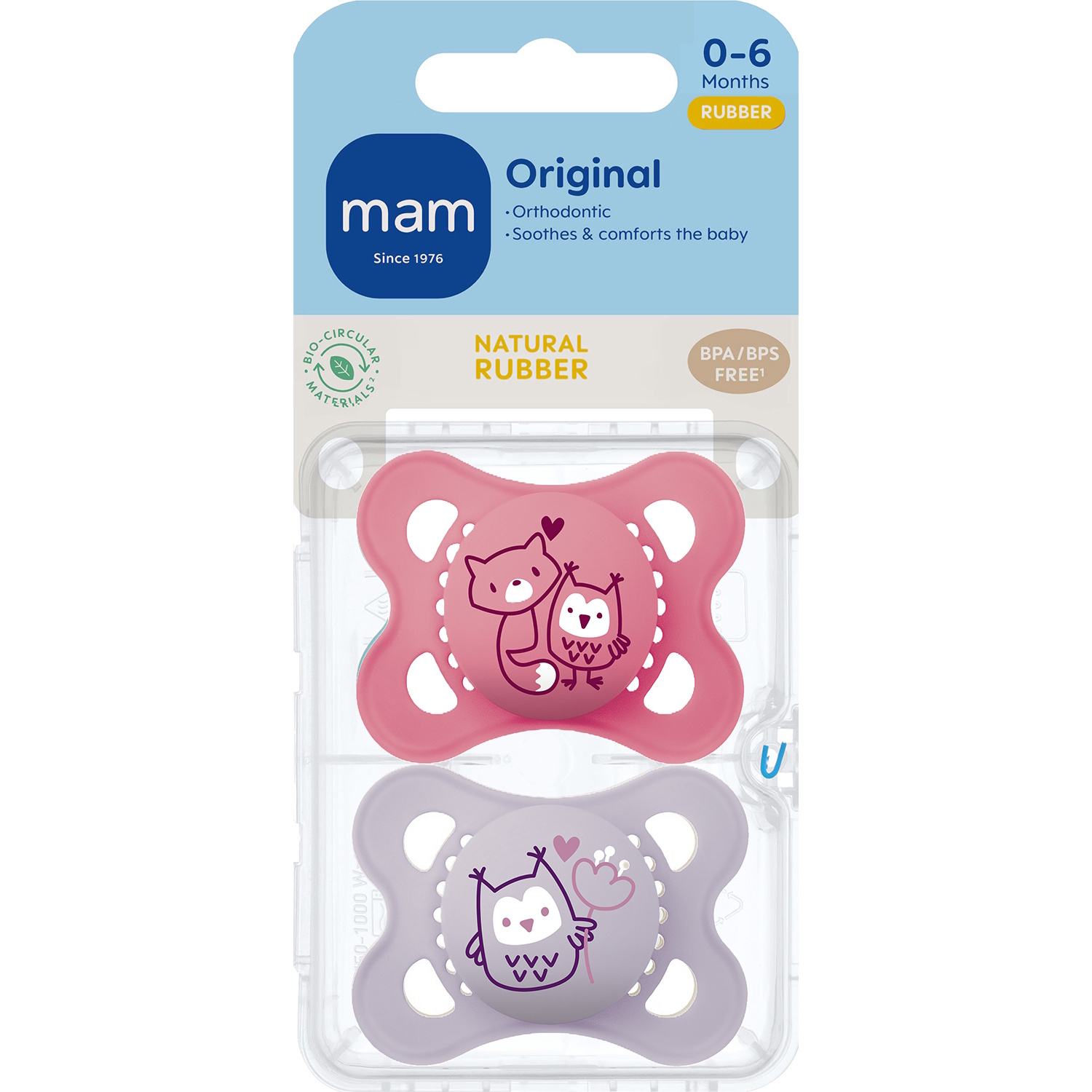 MAM Original 0-6 Mdr. Pink/Lilla