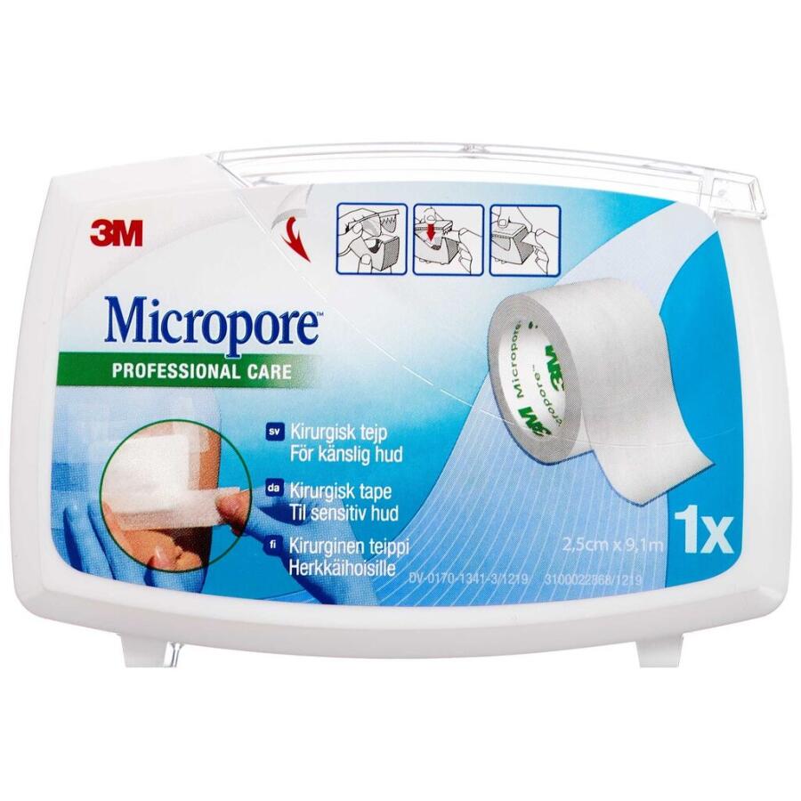 Micropore Kirugisk Tape Dispenser Hvid