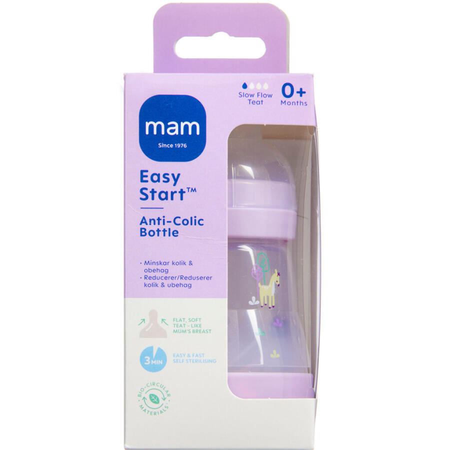 MAM Easy Start Anti-Colic Sutteflaske Pink