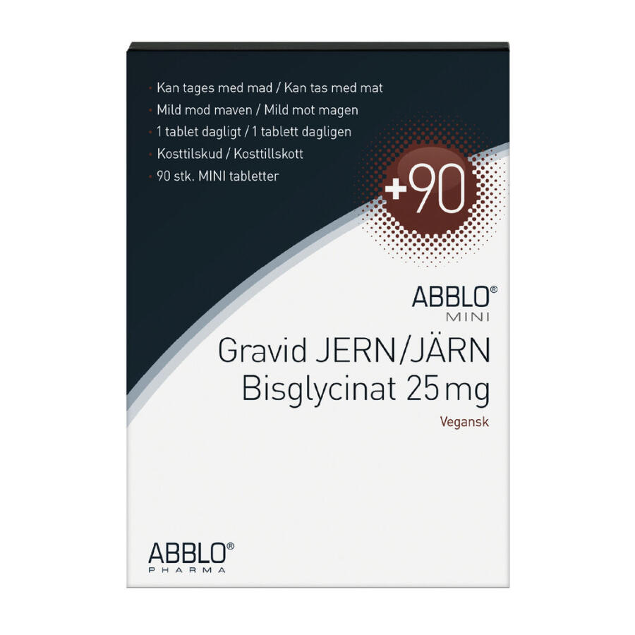 ABBLO Gravid Jern Bisglycinat 25 mg