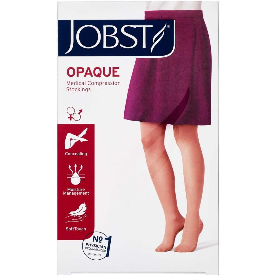 Jobst Opaque Sort Kompressionsstrømpe Str. XL