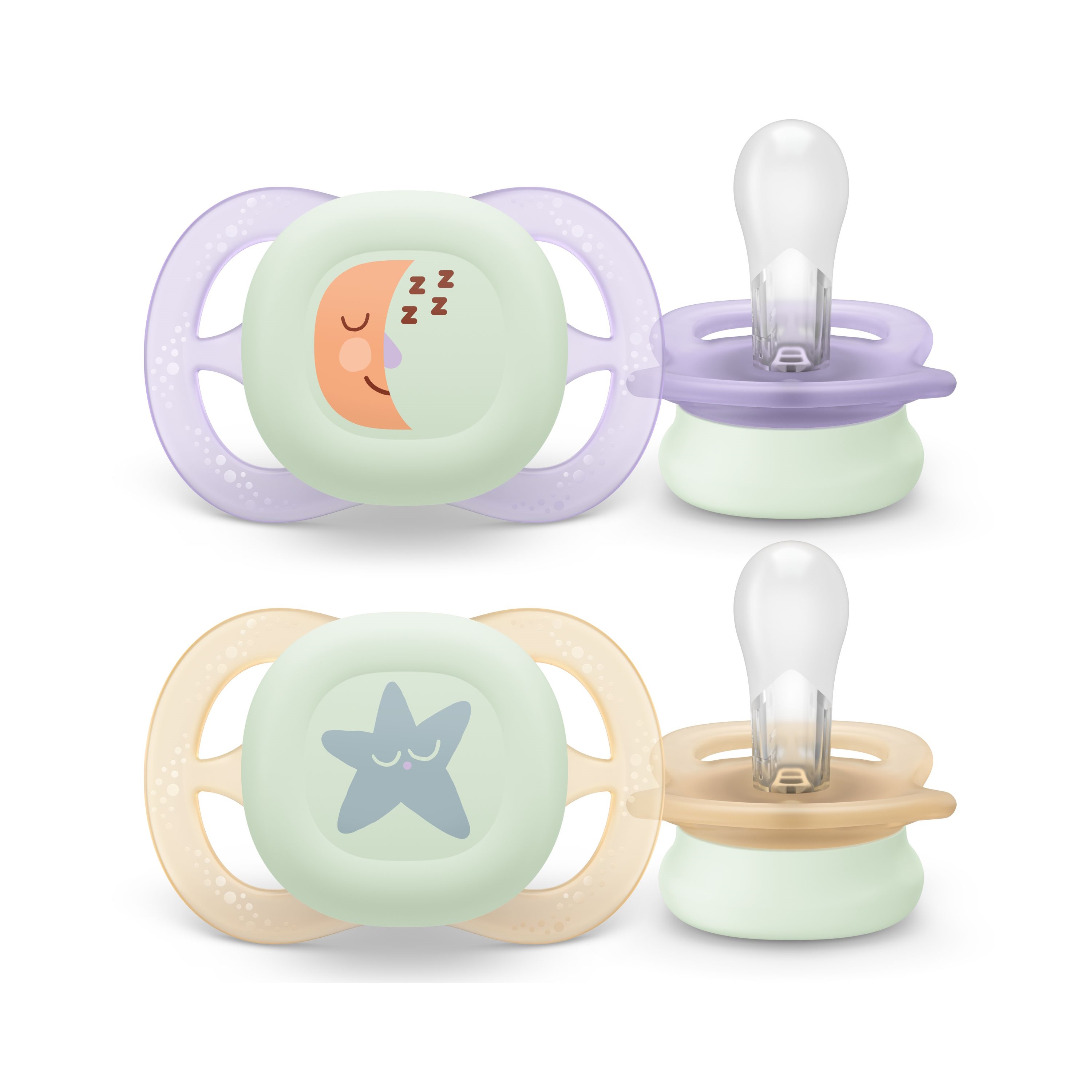 Philips Avent Soother Ultra Start Nighttime 0-2 Mdr.