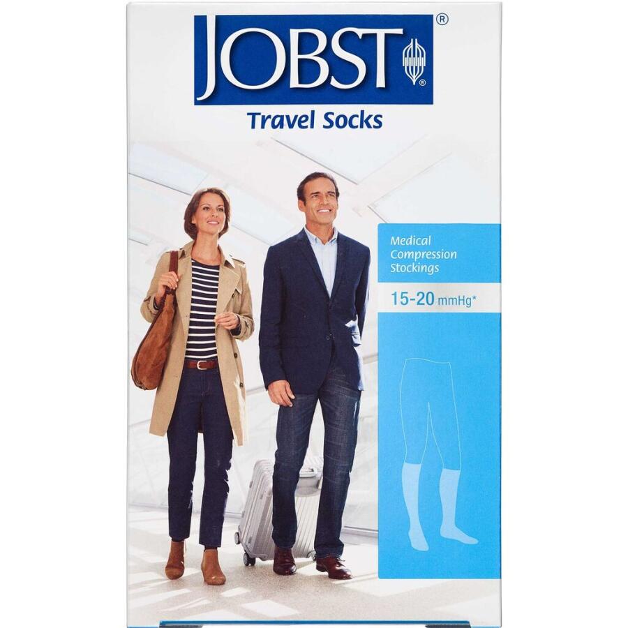 Jobst Travel Sort Kompresionknæstrømpe Str. M