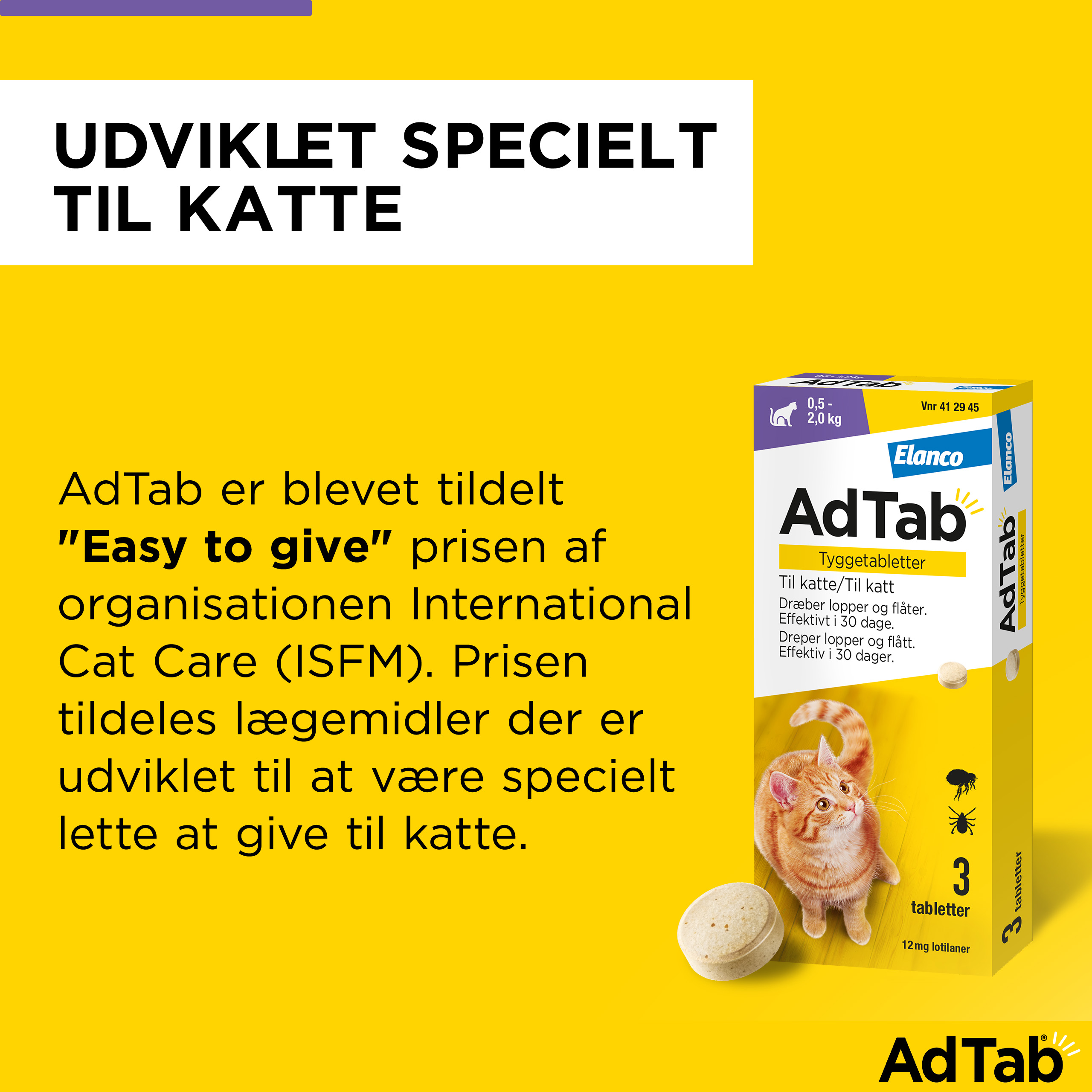 AdTab til katte 0.5-2.0 kg