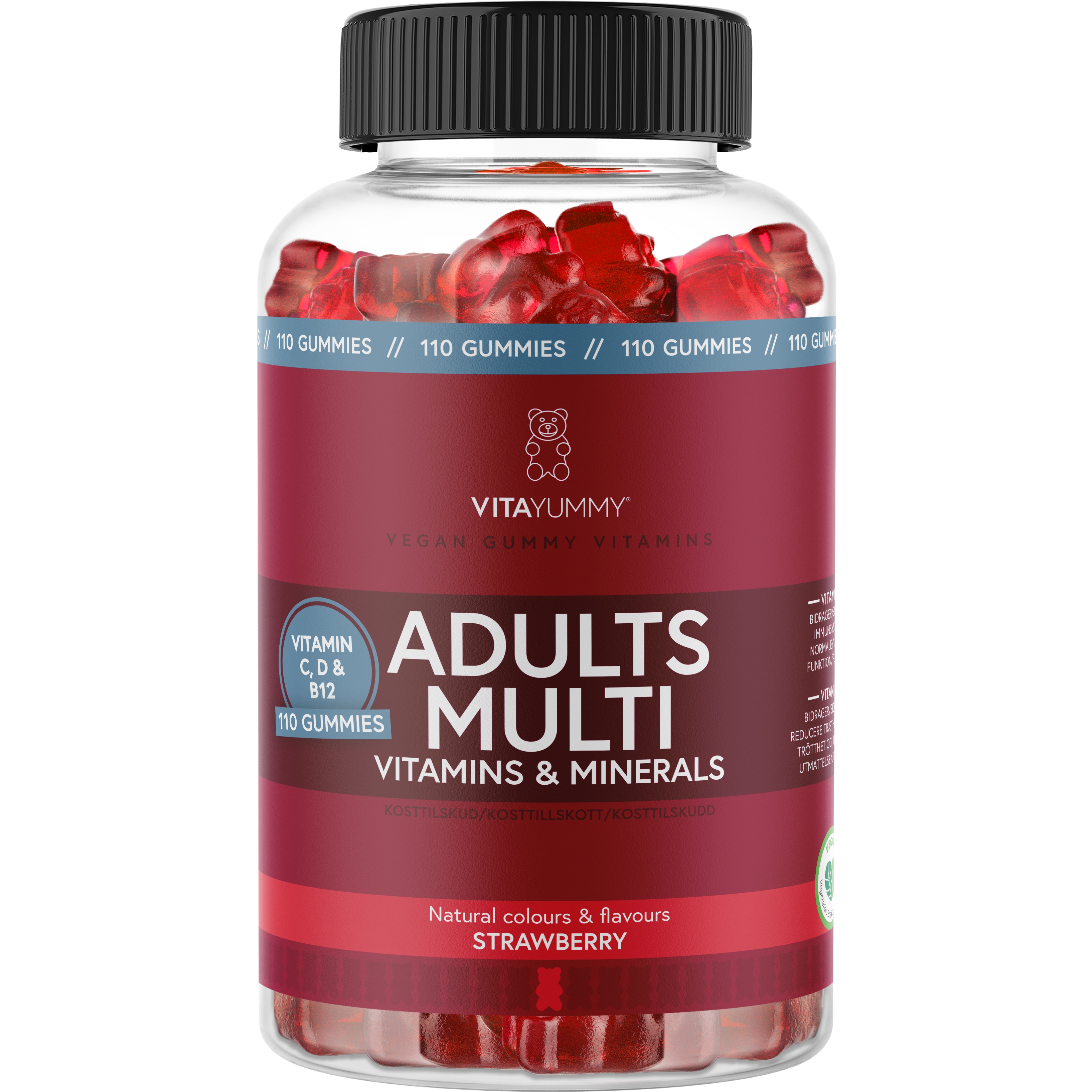 VitaYummy Adults Multi (Strawberry) - 110 stk.