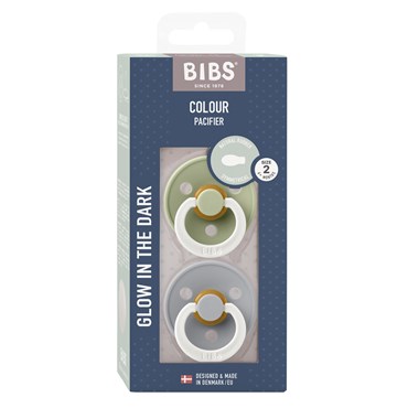 BIBS Colour 2-pak Sage Nat/Cloud Nat Size 2