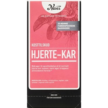 **Nani Kurpakke Hjerte-kar (Bemærk dato)