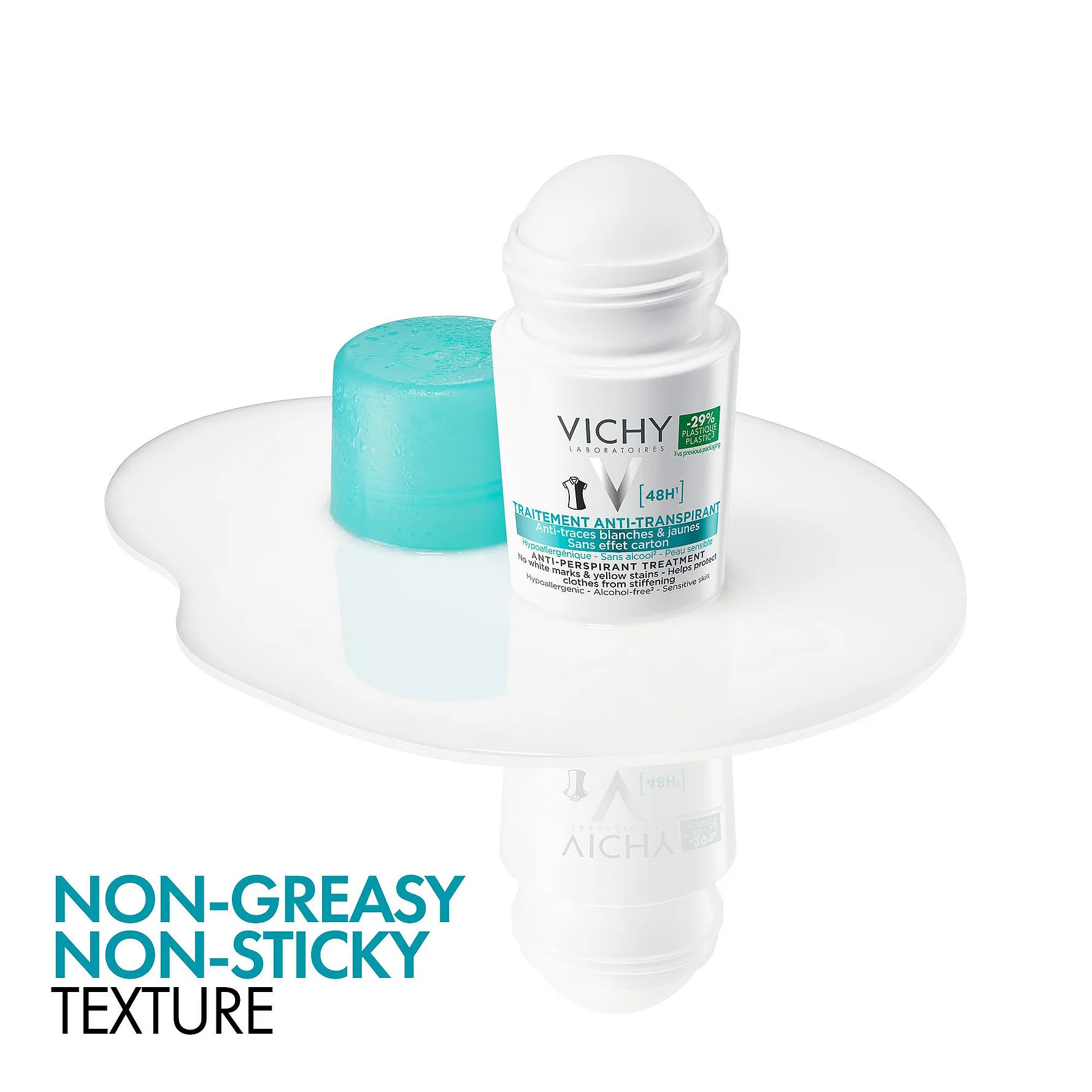 Vichy Anti-Trace Antiperspirant Deodorant Roll-On 48T