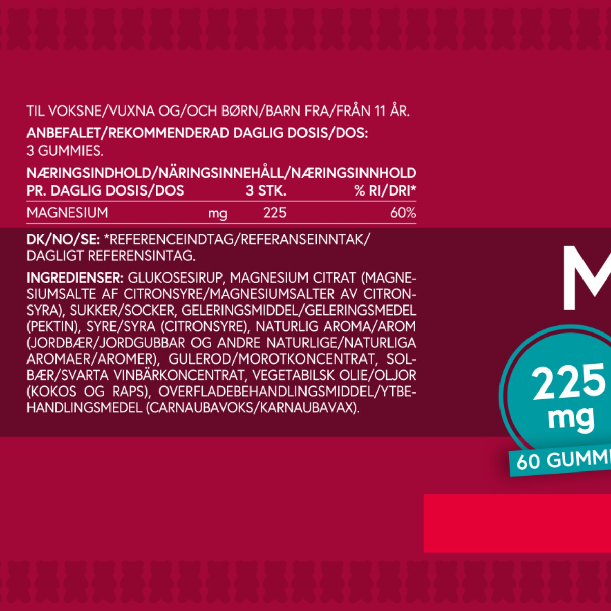 VitaYummy Magnesium (Strawberry) - 60 stk.