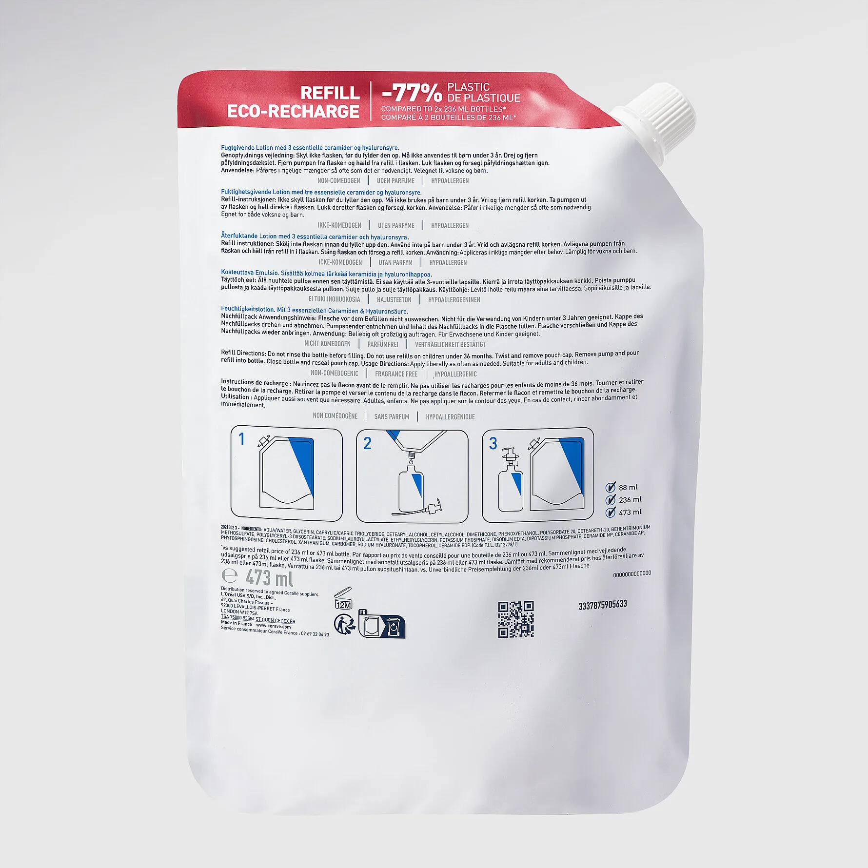 CeraVe Fugtgivende Lotion Refill