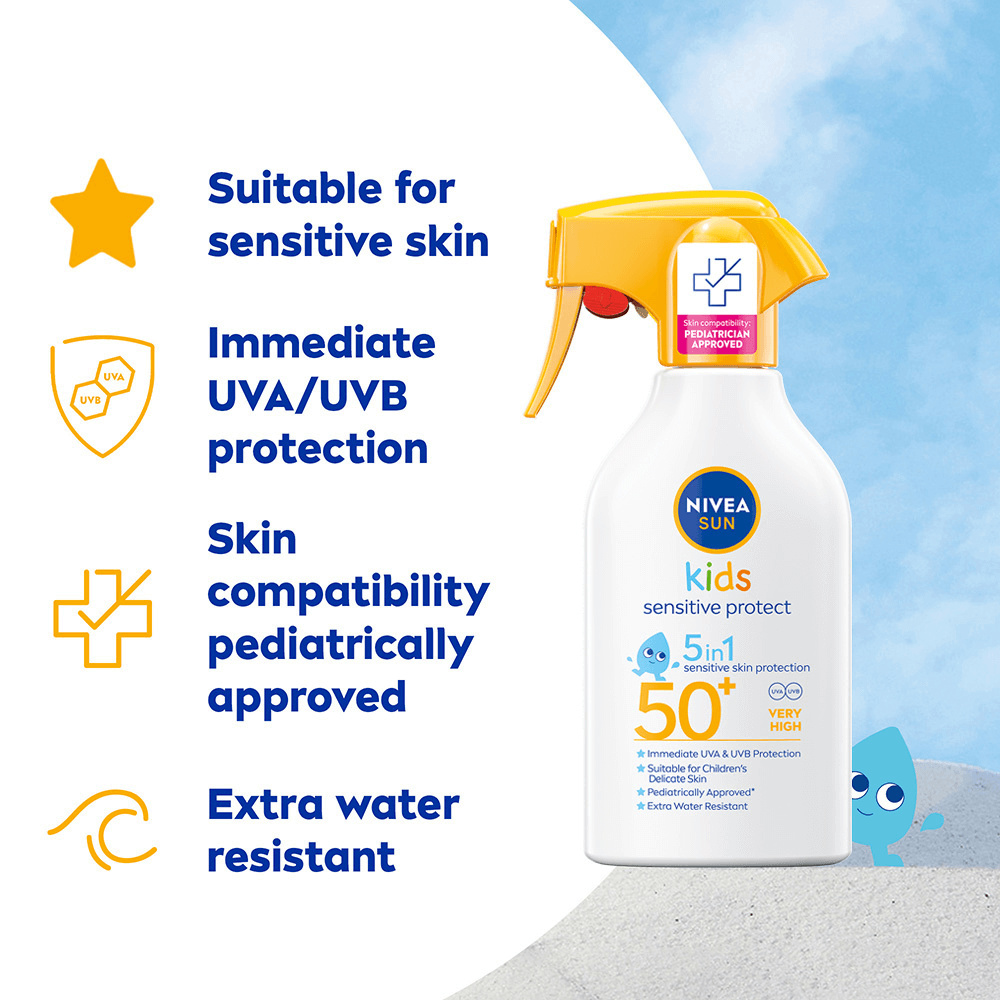 NIVEA Kids Sensitive Protect & Play Sun Trigger Spray SPF 50+