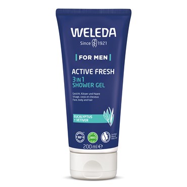 Weleda For Men Active Fresh 3 in 1 Shower Gel