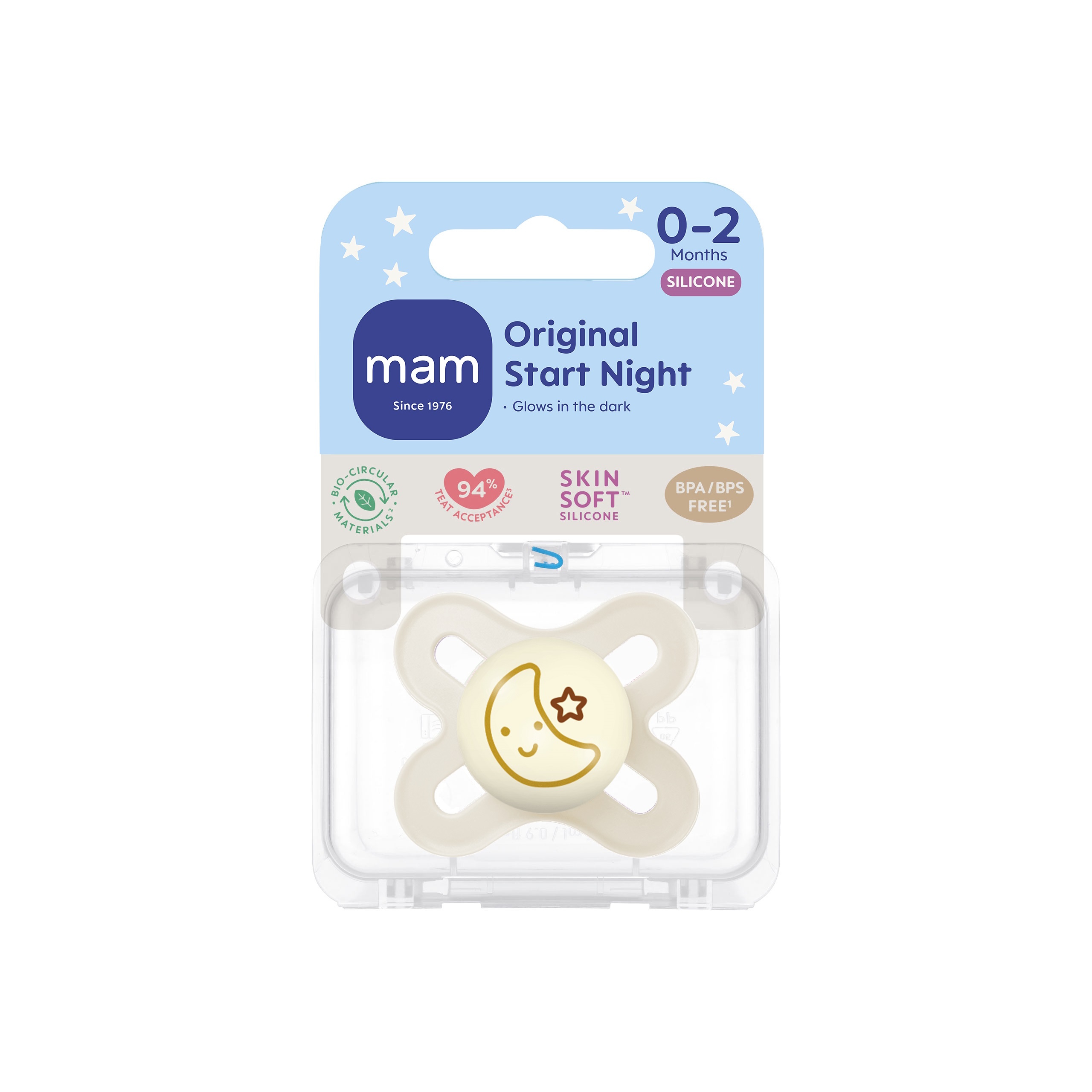 MAM Original Start Night Silk 0-2m 1p Box V Neutral