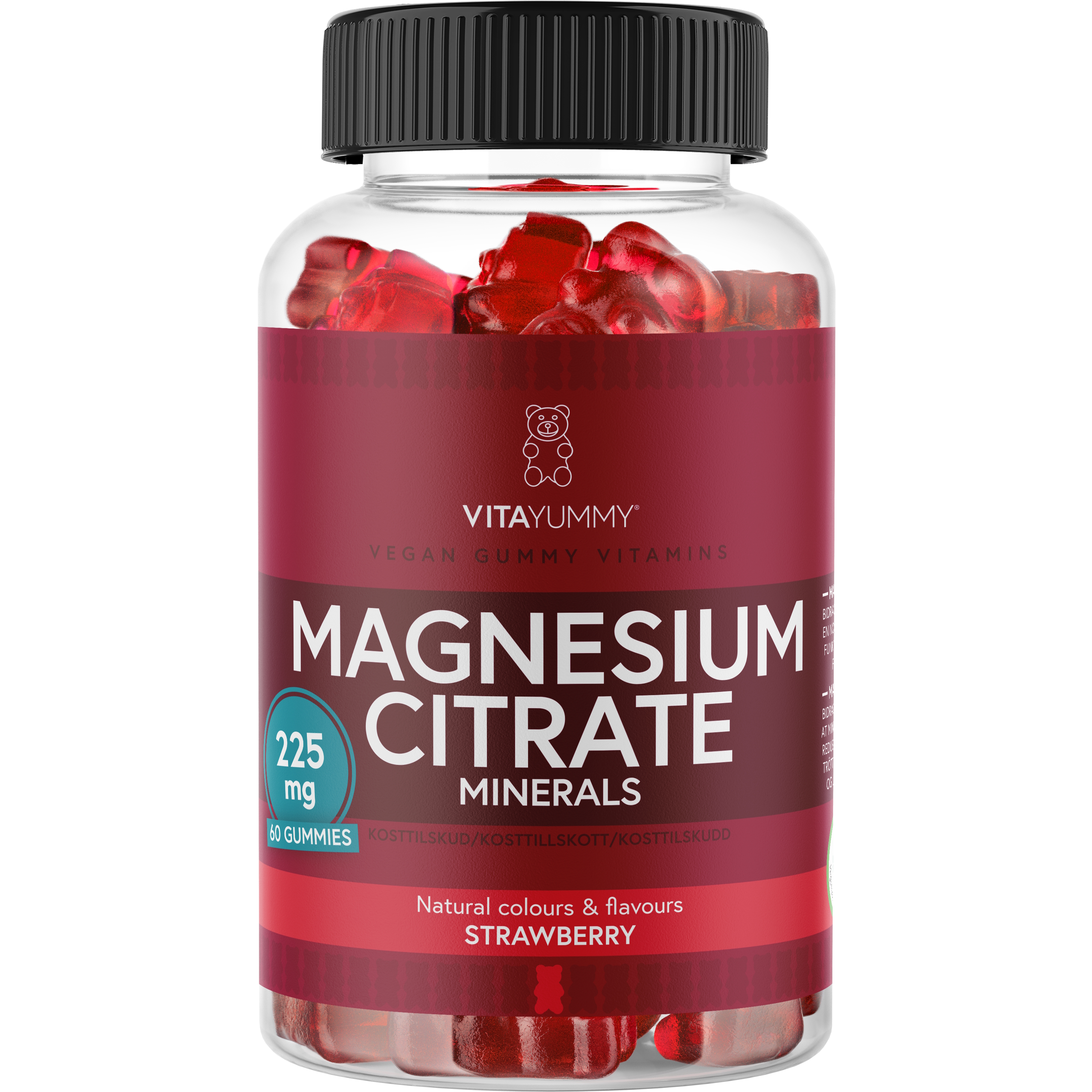 VitaYummy Magnesium (Strawberry) - 60 stk.