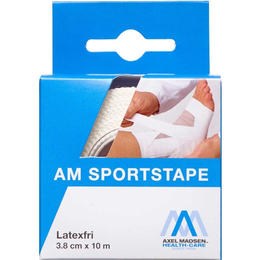 AM Sportstape Latexfri 3,8 cm x 10 m