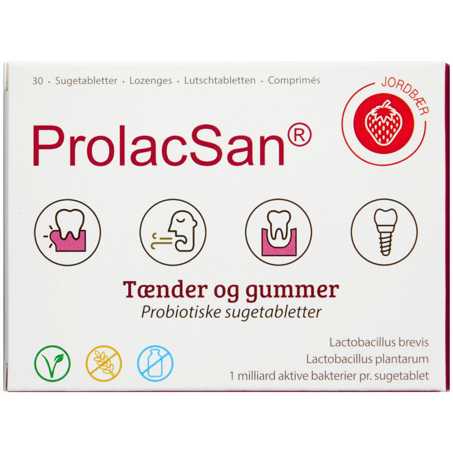 ProlacSan sugetablet Jordbær