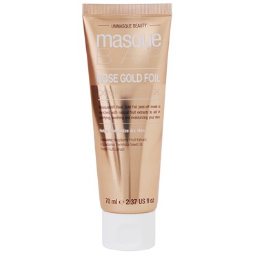 MasqueBar Foil Masque Rose Gold Peel-Off Mask Tube