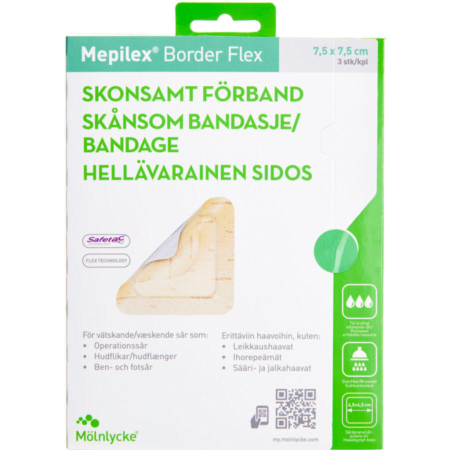 Mepilex Border Flex 7,5 x 7,5 cm