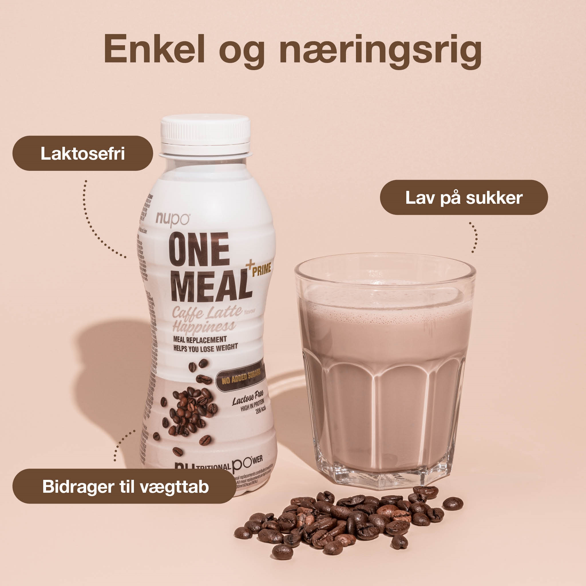 Nupo One Meal +Prime RTD Caffe Latte