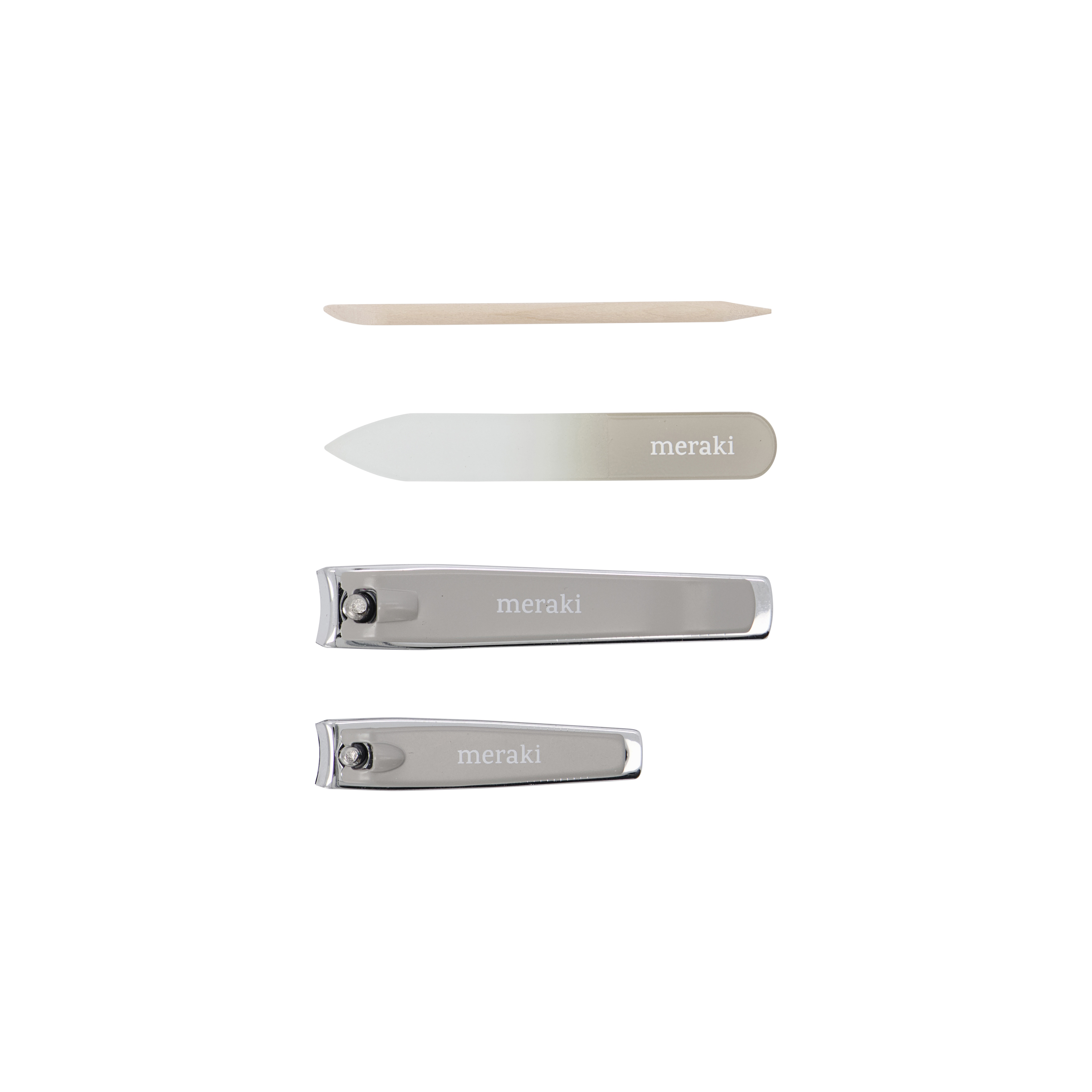 Meraki Nail Kit (Cuticle Push, Nail File, Small Clipper & Large Clipper)