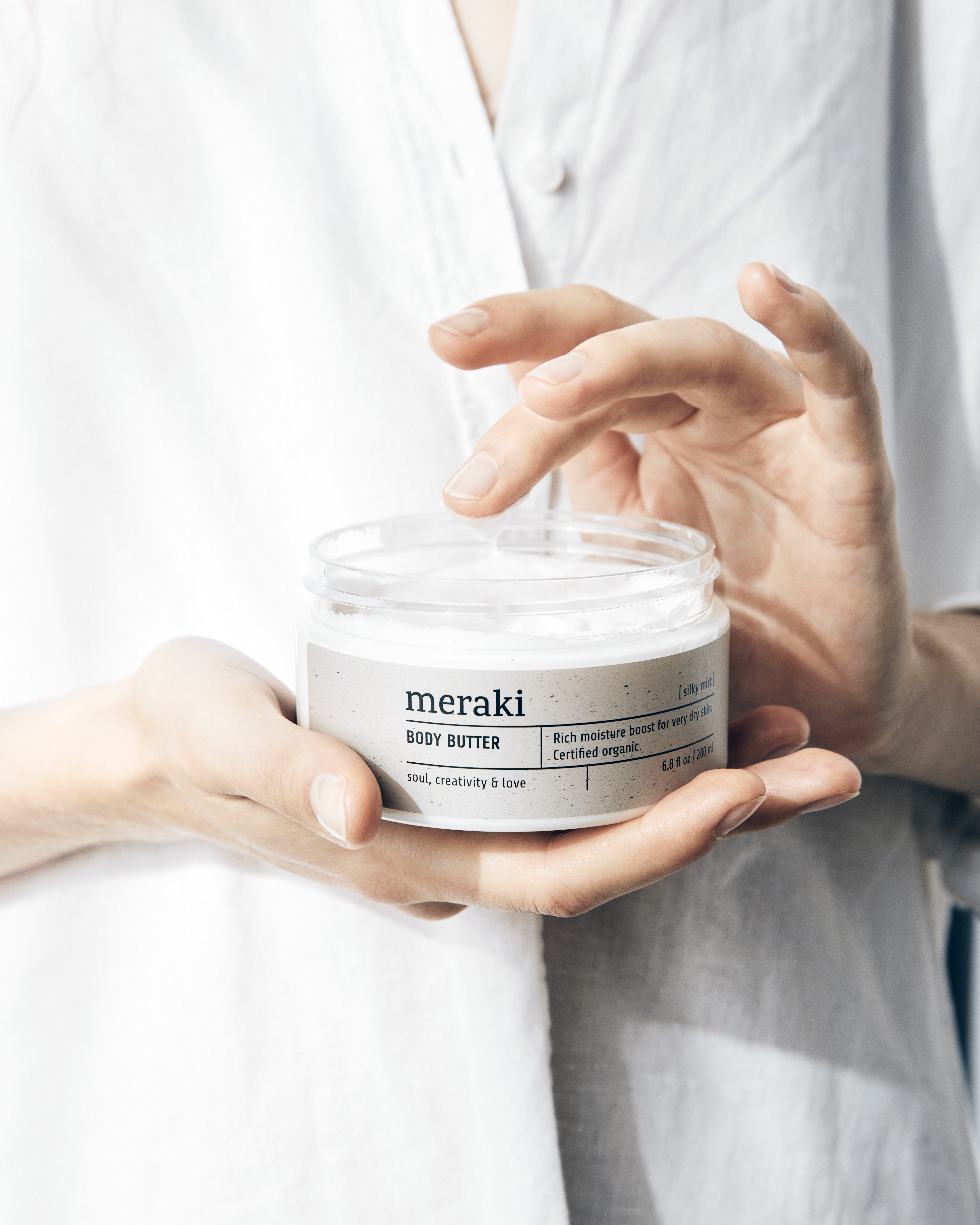 Meraki Body Butter, Silky Mist